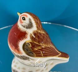 New Royal Crown Derby 1st Quality Royal Robin Paperweight