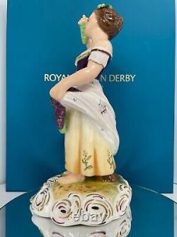 New Royal Crown Derby 1st Quality Sculptural Figurine Autumn