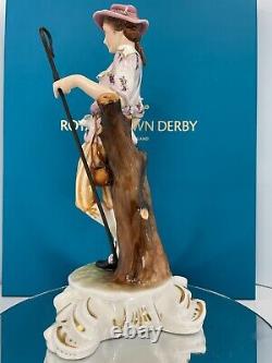 New Royal Crown Derby 1st Quality Sculptural Figurine Shepherd