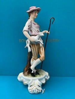 New Royal Crown Derby 1st Quality Sculptural Figurine Shepherd