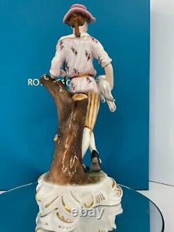 New Royal Crown Derby 1st Quality Sculptural Figurine Shepherd