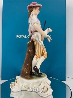 New Royal Crown Derby 1st Quality Sculptural Figurine Shepherd