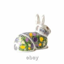 New Royal Crown Derby 1st Quality Springtime Bunny Paperweight