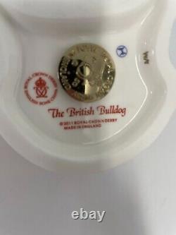 New Royal Crown Derby 1st Quality Union Jack Bulldog Paperweight