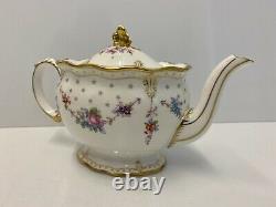 New Royal Crown Derby 2nd Quality Antoinette Small Teapot