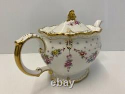 New Royal Crown Derby 2nd Quality Antoinette Small Teapot