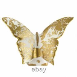New Royal Crown Derby 2nd Quality Gold Aves Butterfly Paperweight