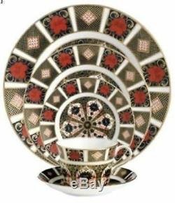 New Royal Crown Derby 2nd Quality Old Imari 1128 30pc Dinner Service #1