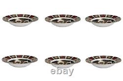 New Royal Crown Derby 2nd Quality Old Imari 1128 8 Soup Bowl Set of 6