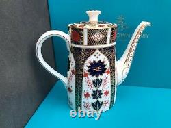 New Royal Crown Derby 2nd Quality Old Imari 1128 Coffee Pot