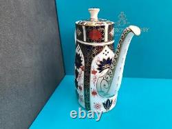 New Royal Crown Derby 2nd Quality Old Imari 1128 Coffee Pot