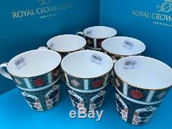 New Royal Crown Derby 2nd Quality Old Imari 1128 Set of 6 x Mugs