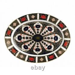 New Royal Crown Derby 2nd Quality Old Imari 1128 Small Oval Serving Platter