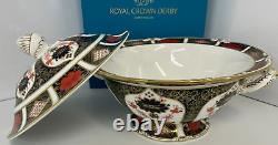 New Royal Crown Derby 2nd Quality Old Imari 1128 Soup Tureen & Stand