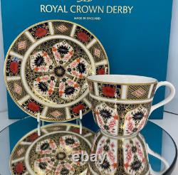 New Royal Crown Derby 2nd Quality Old Imari 1128 Tea Cup & Saucer