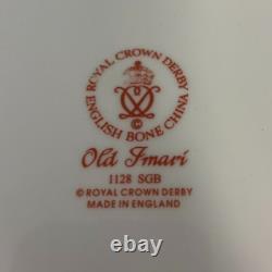 New Royal Crown Derby 2nd Quality Old Imari Solid Gold Band 10 Dinner Plate