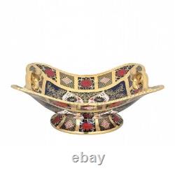 New Royal Crown Derby 2nd Quality Old Imari Solid Gold Band 1919 Basket