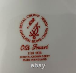 New Royal Crown Derby 2nd Quality Old Imari Solid Gold Band Fruit Basket