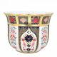 New Royal Crown Derby 2nd Quality Old Imari Solid Gold Band Gardenia Planter