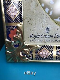 New Royal Crown Derby 2nd Quality Old Imari Solid Gold Band Large Picture Frame