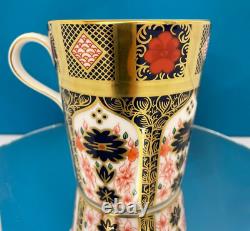 New Royal Crown Derby 2nd Quality Old Imari Solid Gold Band Mug