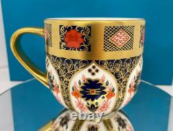 New Royal Crown Derby 2nd Quality Old Imari Solid Gold Band Urban Mug