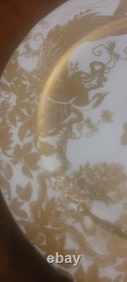 New Royal Crown Derby Gold Aves 12 Service Plate Charger