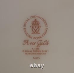 New Royal Crown Derby Gold Aves 12 Service Plate Charger