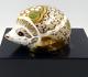 New Royal Crown Derby Large Size Snowberry Hedgehog Gold Stopper Original Box