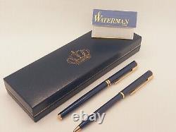 New Waterman King Hussien Gift Jordan Royal Crown Fountain & Ballpoint Pen Set