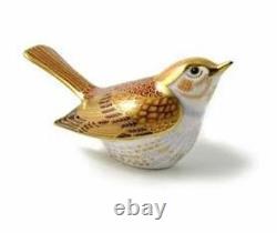 Nightingale Paperweight by Royal Crown Derby New in Box PAPBOX60655