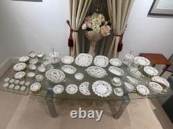 Original 129 Piece Royal crown Derby Antoinette Dinner Service