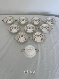 Original 129 Piece Royal crown Derby Antoinette Dinner Service
