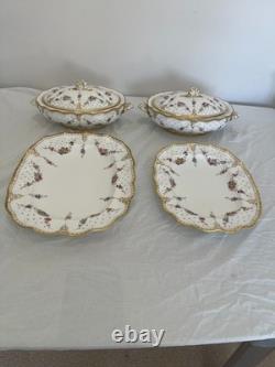 Original 129 Piece Royal crown Derby Antoinette Dinner Service
