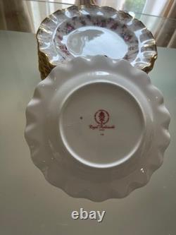 Original 129 Piece Royal crown Derby Antoinette Dinner Service