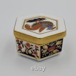 PHOENIX BOX by Royal Crown Derby 2.25 NEW Bird Body Face Left A. 1299
