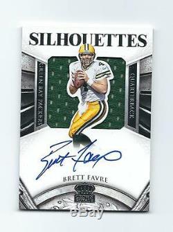 Packers Brett Favre Crown Royale Silhouettes Jumbo Jersey Autograph Auto 05/15