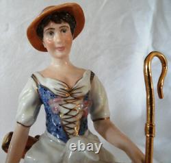 Pair Royal Crown Derby Shepherd & Shepherdess Boxed, Ltd Ed. 1 of 25
