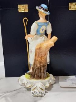 Pair Royal Crown Derby Shepherd and Shepherdess LTD Edition 10 Boxed (Read)