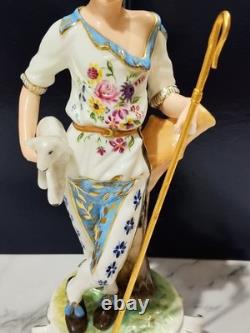 Pair Royal Crown Derby Shepherd and Shepherdess LTD Edition 10 Boxed (Read)