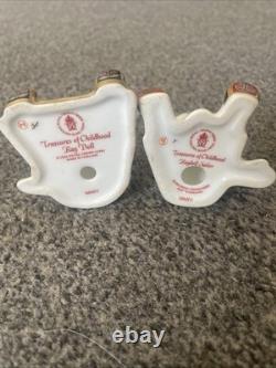 Pair of Royal Crown Derby Treasures Of Childhood Mini Rag Doll and Sailor