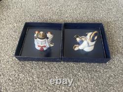Pair of Royal Crown Derby Treasures Of Childhood Mini Rag Doll and Sailor
