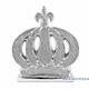 Princess Crown Queen Silver Ornament Bling Crushed Diamond Display Decor Gift