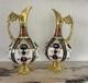 Pristine Pair Royal Crown Derby 1128 Old Imari Sgb Ewers 1st Quality 1983 Boxed