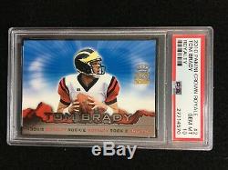 Psa 10 Tom Brady 2000 Pacific Crown Royale # 2 Rookie Royalty Rc Patriots