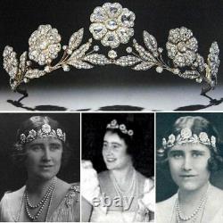 Queen Elizabeth Queen Mother Strathmore Rose Tiara style royal crown weddings