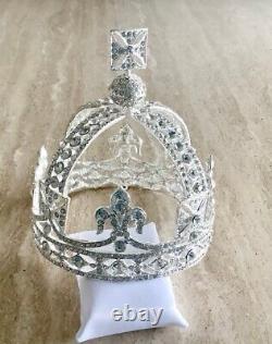 Queen Victoria small top Diamond(imitation)crown style widow royal crown tiara