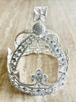 Queen Victoria small top Diamond(imitation)crown style widow royal crown tiara