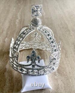 Queen Victoria small top Diamond(imitation)crown style widow royal crown tiara