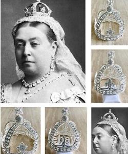 Queen Victoria small top Diamond(imitation)crown style widow royal crown tiara